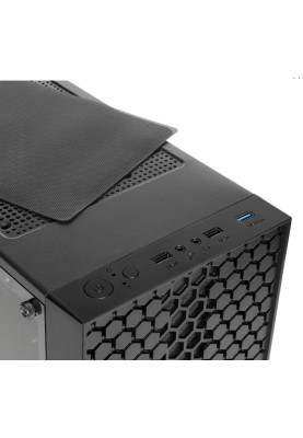 Корпус Qube CARNIVAL RGB Black, без БЖ, Mini Tower, ATX, Mini ITX, microATX, 1хUSB 3.0, 2хUSB 2.0, 365x185x413 мм, 4.8 кг (CARNIVAL_FCNU3)