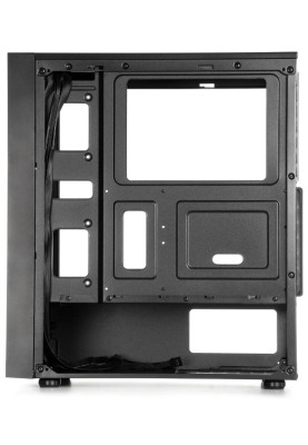 Корпус Qube CARNIVAL RGB Black, без БЖ, Mini Tower, ATX, Mini ITX, microATX, 1хUSB 3.0, 2хUSB 2.0, 365x185x413 мм, 4.8 кг (CARNIVAL_FCNU3)