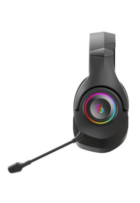 Навушники бездротові Bloody GR270 Black ігрові, мікрофон, RGB підсвічування, Bluetooth + 2.4GHz + 3.5 jack