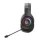 Навушники бездротові Bloody GR270 Black ігрові, мікрофон, RGB підсвічування, Bluetooth + 2.4GHz + 3.5 jack