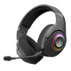 Навушники бездротові Bloody GR270 Black ігрові, мікрофон, RGB підсвічування, Bluetooth + 2.4GHz + 3.5 jack