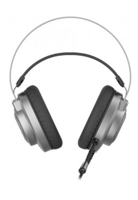 Навушники Bloody J200S Silver/Grey ігрові, мікрофон, неонове підсвічування 7 кольорів, USB, 1.8м