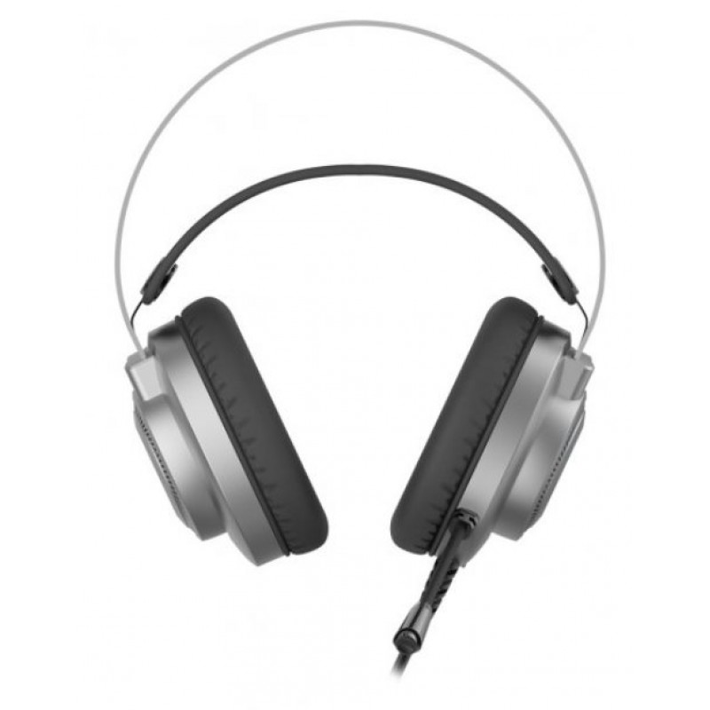 Навушники Bloody J200S Silver/Grey ігрові, мікрофон, неонове підсвічування 7 кольорів, USB, 1.8м