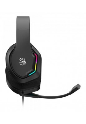 Навушники Bloody G260p Black ігрові, мікрофон, підсвічування 7 кольорів, 3.5 jack, USB, 2м
