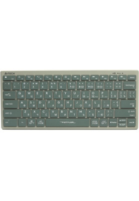 Клавіатура бездротовa A4tech FBX51C Matcha Green, Bluetooth/2.4 ГГц, Fstyler Compact Size keyboard, USB, 300 мАгод