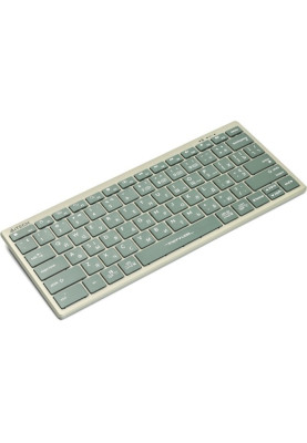 Клавіатура бездротовa A4tech FBX51C Matcha Green, Bluetooth/2.4 ГГц, Fstyler Compact Size keyboard, USB, 300 мАгод