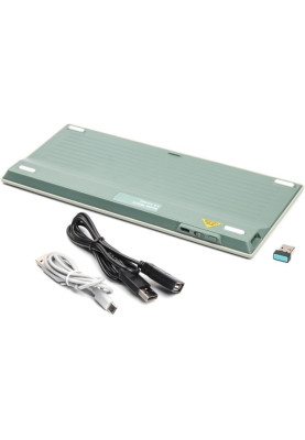 Клавіатура бездротовa A4tech FBX51C Matcha Green, Bluetooth/2.4 ГГц, Fstyler Compact Size keyboard, USB, 300 мАгод