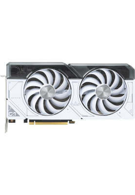Відеокарта GeForce RTX 4070 SUPER, Asus, DUAL OC (White Edition), 12Gb GDDR6X, 192-bit, HDMI/3xDP, 2520/21000 MHz, 16-pin (DUAL-RTX4070S-O12G-WHITE)