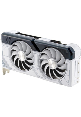 Відеокарта GeForce RTX 4070 SUPER, Asus, DUAL OC (White Edition), 12Gb GDDR6X, 192-bit, HDMI/3xDP, 2520/21000 MHz, 16-pin (DUAL-RTX4070S-O12G-WHITE)