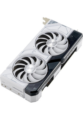 Відеокарта GeForce RTX 4070 SUPER, Asus, DUAL OC (White Edition), 12Gb GDDR6X, 192-bit, HDMI/3xDP, 2520/21000 MHz, 16-pin (DUAL-RTX4070S-O12G-WHITE)