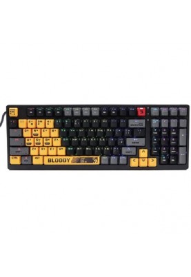 Клавіатура Bloody S98 Sports Lime, механічна, ігрова, USB, RGB підсвічування, BLMS Red Switch
