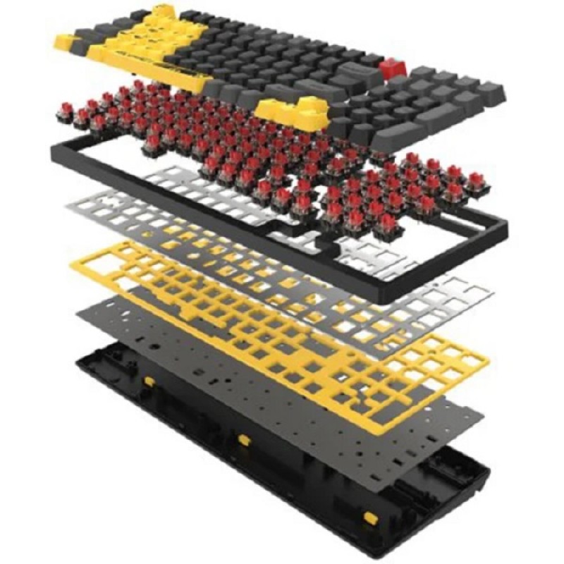 Клавіатура Bloody S98 Sports Lime, механічна, ігрова, USB, RGB підсвічування, BLMS Red Switch
