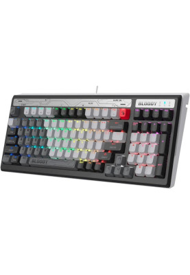 Клавіатура Bloody B950 RGB Warrior Grey, механічна, ігрова, USB, RGB підсвічування, LK Libra Brown Switch