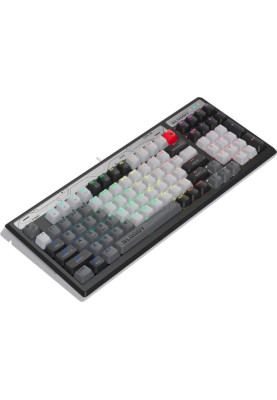 Клавіатура Bloody B950 RGB Warrior Grey, механічна, ігрова, USB, RGB підсвічування, LK Libra Brown Switch