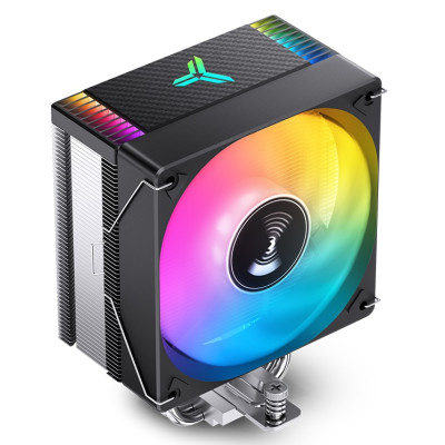 Кулер для процесора Jonsbo CR-1000 EVO ARGB, Black, алюміній/мідь, 1x120 мм ARGB PWM, для Intel 115x/1200/1700, AMD AMx/FMx