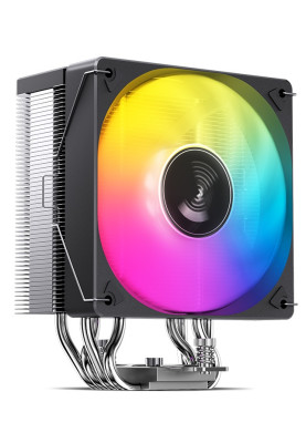 Кулер для процесора Jonsbo CR-1000 EVO ARGB, Black, алюміній/мідь, 1x120 мм ARGB PWM, для Intel 115x/1200/1700, AMD AMx/FMx