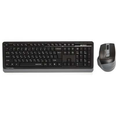 Комплект бездротовий A4Tech Fstyler FGS1035Q Grey, радіус дії до 15 м