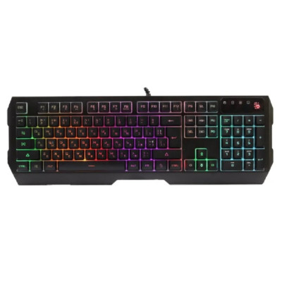 Комплект Bloody B1700, клавіатура+миша+килимок, Black, USB, LED-підсвічування клавіатури, LED підсвічування корпуса миші