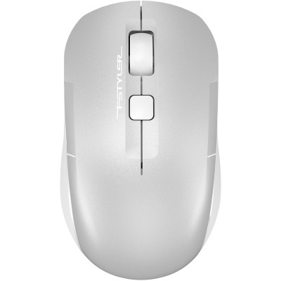 Миша A4Tech Fstyler FB26CS, Desk+Air, Icy White, оптична, Bluetooth / 2.4 ГГц, 1000/1600/2000 dpi, 4 кнопки, вбудований акумулятор, USB Type-C