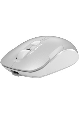 Миша A4Tech Fstyler FB26CS, Desk+Air, Icy White, оптична, Bluetooth / 2.4 ГГц, 1000/1600/2000 dpi, 4 кнопки, вбудований акумулятор, USB Type-C