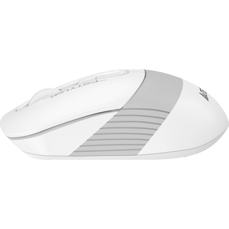 Миша A4Tech Fstyler FG10CS, Desk+Air, Grayish White, оптична, бездротова, 1000/1600/2000 dpi, 4 кнопки, вбудований акумулятор, USB/USB Type-C
