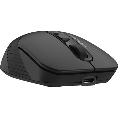 Миша A4Tech Fstyler FG10CS, Desk+Air, Stone Grey, оптична, бездротова, 1000/1600/2000 dpi, 4 кнопки, вбудований акумулятор, USB/USB Type-C