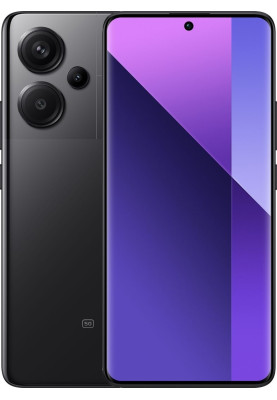Смартфон Xiaomi Redmi Note 13 Pro+ 5G Midnight Black, 2 Nano-SIM, 6.67" (2712х1220, 120 гц) AMOLED, MediaTek Dimensity 7200 Ultra (8x2.8 GHz), RAM 8GB, ROM 256GB, MicroSD (Max 1Tb), GPS, Wi-Fi, BT, LTE, 4 Cam, Li-Ion 5000mAh, Android 13