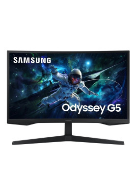 Монітор вигнутий 32" Samsung Odyssey G5, Black, WLED, VA, 2560x1440 (16:9), 1 мс, 165 Гц, 300 кд/м², 2500:1, HDR10, 1000R, 178°/178°, HDMI/DP, VESA 75x75 мм, FreeSync Premium (LS32CG550EIXCI)