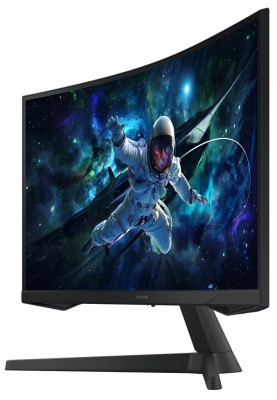 Монітор вигнутий 32" Samsung Odyssey G5, Black, WLED, VA, 2560x1440 (16:9), 1 мс, 165 Гц, 300 кд/м², 2500:1, HDR10, 1000R, 178°/178°, HDMI/DP, VESA 75x75 мм, FreeSync Premium (LS32CG550EIXCI)