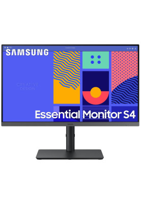 Монітор 24" Samsung S24C430, Black, WLED, IPS, 1920x1080, 4 мс, 100 Гц, 250 кд/м², 1000:1, 178°/178°, DP/HDMI/VGA, Vesa 100x100, 4xUSB 3.0, AMD FreeSync (LS24C430GAIXCI)