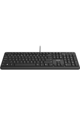 Клавіатура Canyon HKB-20, Black, USB, ультратонка, 104 кнопки, 13 мультимедіа-функцій, безшумні клавіші з преміальними перемикачами, 1.8 м (CNS-HKB02)