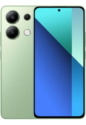 Смартфон Xiaomi Redmi Note 13 Mint Green, 2 Nano-SIM, 6.67" (2400х1080, 120 гц) AMOLED, Qualcomm Snapdragon 685 (4x2.8 GHz + 4x1.9 GHz), RAM 6GB, ROM 128GB, MicroSD (Max 1Tb), GPS, Wi-Fi, BT, LTE, 4 Cam, Li-Ion 5000mAh, Android 13