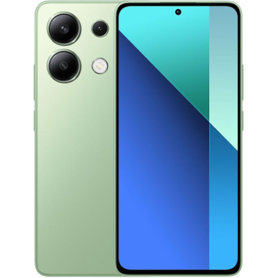 Смартфон Xiaomi Redmi Note 13 Mint Green, 2 Nano-SIM, 6.67" (2400х1080, 120 гц) AMOLED, Qualcomm Snapdragon 685 (4x2.8 GHz + 4x1.9 GHz), RAM 6GB, ROM 128GB, MicroSD (Max 1Tb), GPS, Wi-Fi, BT, LTE, 4 Cam, Li-Ion 5000mAh, Android 13
