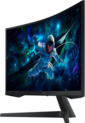 Монітор вигнутий 27" Samsung Odyssey G5, Black, WLED, VA, 2560x1440 (16:9), 1 мс, 165 Гц, 300 кд/м², HDR10, 2500:1, 1000R, 178°/178°, HDMI/DP, VESA 75x75 мм, FreeSync Premium (LS27CG550EIXCI)