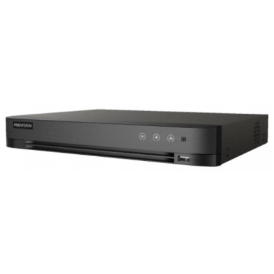 Відеореєстратор HDTVI HikVision iDS-7208HUHI-M1/S(C), Grey, H.265 Pro+, 8МП - 8к/с, 5МП - 12 к/с, 4МП - 15 к/с, 1 x SATA, 1 x HDMI, 1 x VGA, 8 х BNC, 1 х CVBS, Lan RJ45, 2xUSB