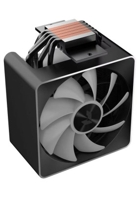 Кулер для процесора APNX AP1-V ARGB, Black, алюміній/мідь, 1x120 мм ARGB PWM, для Intel 1700/1200/115x, AMD AM5/AM4, висота 157 мм, до 245 Вт
