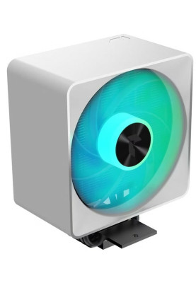 Кулер для процесора APNX AP1-V ARGB, White, алюміній/мідь, 1x120 мм ARGB PWM, для Intel 1700/1200/115x, AMD AM5/AM4, висота 157 мм, до 245 Вт