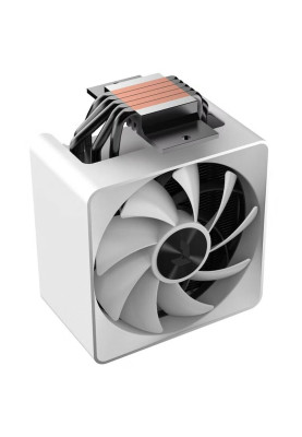 Кулер для процесора APNX AP1-V ARGB, White, алюміній/мідь, 1x120 мм ARGB PWM, для Intel 1700/1200/115x, AMD AM5/AM4, висота 157 мм, до 245 Вт