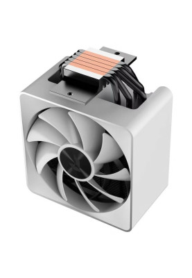 Кулер для процесора APNX AP1-V ARGB, White, алюміній/мідь, 1x120 мм ARGB PWM, для Intel 1700/1200/115x, AMD AM5/AM4, висота 157 мм, до 245 Вт
