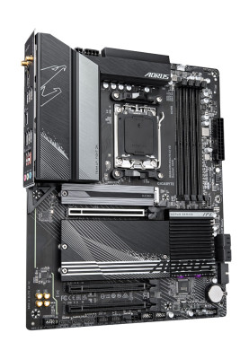 Материнська плата AM5 Gigabyte B650 AORUS ELITE AX V2, B650, 4xDDR5, Int.Video (CPU), 4xSATA3, 3xM.2, 1xPCI-E 4.0 16x, 2xPCI-E 3.0 16x, Realtek 7.1, Realtek 2.5Gb, WiFi 6E, Bluetooth 5.3, 10xUSB3.2/6xUSB2.0, HDMI/DP, ATX