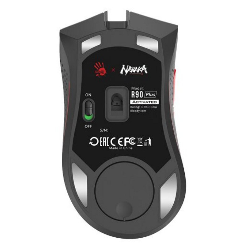 Миша Bloody R90 Plus Naraka, Wireless+USB, 5000 cpi, Bloody, metal feet, підсвічування