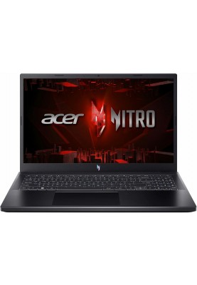 Ноутбук 15" Acer Nitro V 15 ANV15-51-59MT (NH.QN8AA.001) Shale Black 15.6" FullHD 1920x1080 IPS матовий 144Hz, Intel Core i5-13420H 2.1-4.6GHz, RAM 8GB, SSD 512GB, nVidia GeForce RTX 4050 6GB, Windows 11 Home, підсвічування клавіатури