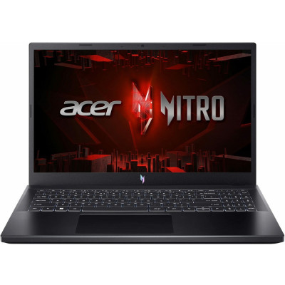 Ноутбук 15" Acer Nitro V 15 ANV15-51-59MT (NH.QN8AA.001) Shale Black 15.6" FullHD 1920x1080 IPS матовий 144Hz, Intel Core i5-13420H 2.1-4.6GHz, RAM 8GB, SSD 512GB, nVidia GeForce RTX 4050 6GB, Windows 11 Home, підсвічування клавіатури