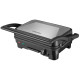 Електрогриль Liberton LPG-1401, Inox/Black, 1800W, закритий (двосторонній), індикатор готовності їжі, контроль температури, відкривання на 180град, розмір пластини 29х18.8см, рифлена+пласка, антипригарне покриття, піддон для жиру, скребок для чищення