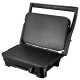 Електрогриль Liberton LPG-1401, Inox/Black, 1800W, закритий (двосторонній), індикатор готовності їжі, контроль температури, відкривання на 180град, розмір пластини 29х18.8см, рифлена+пласка, антипригарне покриття, піддон для жиру, скребок для чищення
