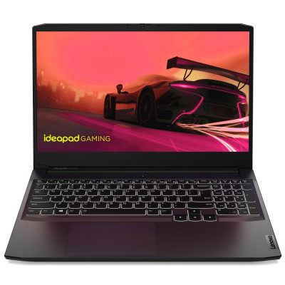 Ноутбук 15" Lenovo IdeaPad Gaming 3 15ACH6 (82K202BLRA) Shadow Black 15.6" FullHD 1920x1080 IPS матовий 165 Гц, AMD Ryzen 5 5500H 3.3-4.2GHz, RAM 16GB, SSD 512GB, nVidia GeForce RTX 2050 4GB, DOS