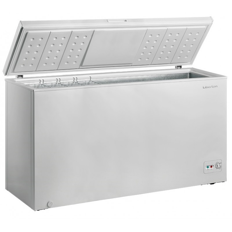 Морозильна скриня Liberton LCF-420MD, White, загальний об'єм 418л, 4 кошики, 19 кг/добу, до -36℃, A+, 141,6х75х82.5см