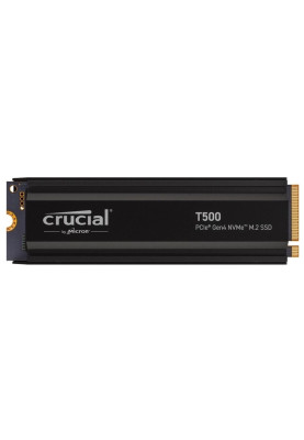 Твердотільний накопичувач SSD 1Tb, Crucial T500, PCI-E 4.0 x4, M.2 2280, 3D TLC, 7300/6800 МБ/с, з радіатором (CT1000T500SSD5)