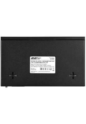 Комутатор 2E PowerLink SP402F, Black, некерований, 4xFE PoE 10/100M, 2xFE Uplink 10/100M, 55 Вт, автовизначення полярності (2E-SP402F-2)