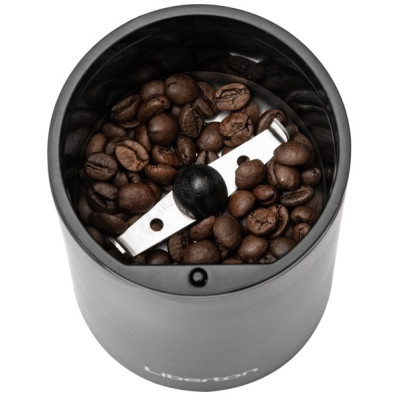 Кавомолка Liberton LCG-2302, Black, 150W, 60г, блокування включення при знятій кришці, пластиковий корпус, ніж з нержавіючої сталі
